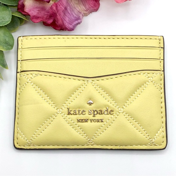 kate spade Handbags - Kate Spade Natalia Small Slim Card Holder In Frosty Lime